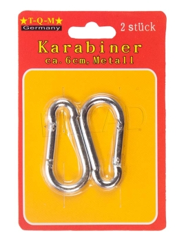 Karabinerhaken, 2 Stück