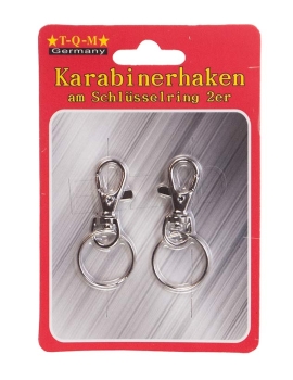 Karabinerhaken, 2 Stück, z. Z. nicht lieferbar