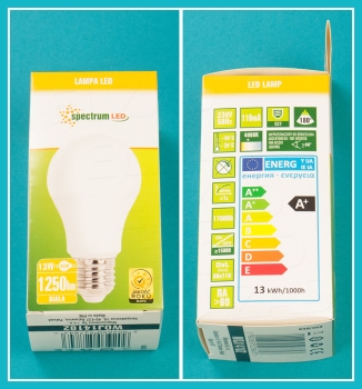 LED Lampe, Birnenform, E14, 13W, neutralweiß