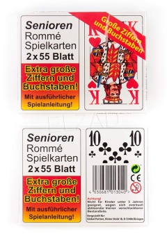 Senioren - Rommé - Spielkarten