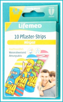 Pflasterstrips, Ninjas, 10 Stück