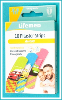 Pflasterstrips, Autos, 10 Stück