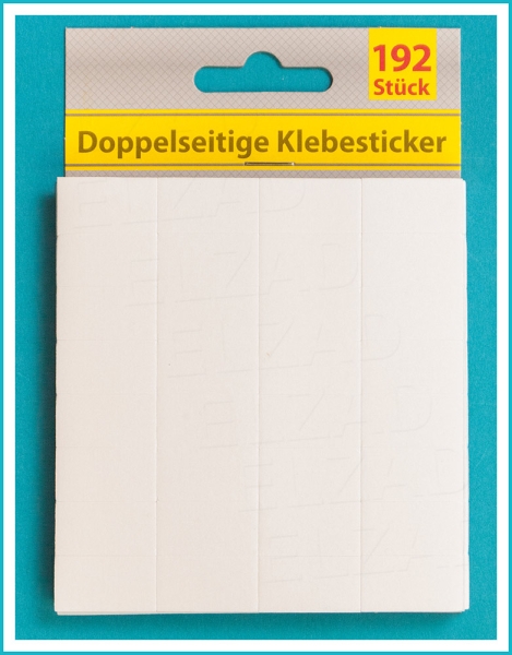 doppelseitige Klebesticker, 192 Stück